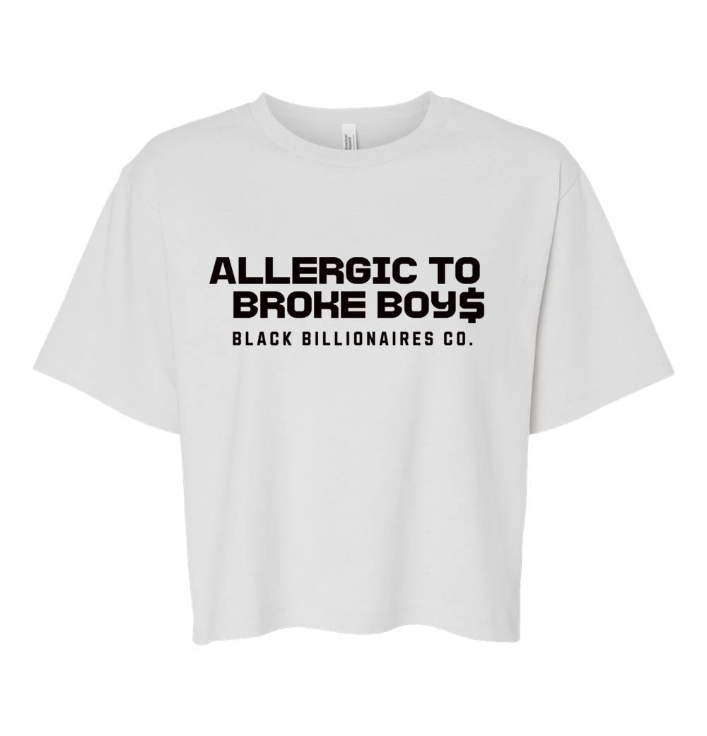 ALLERGIC TO BROKE BOYS CROP (BOXY FIT)