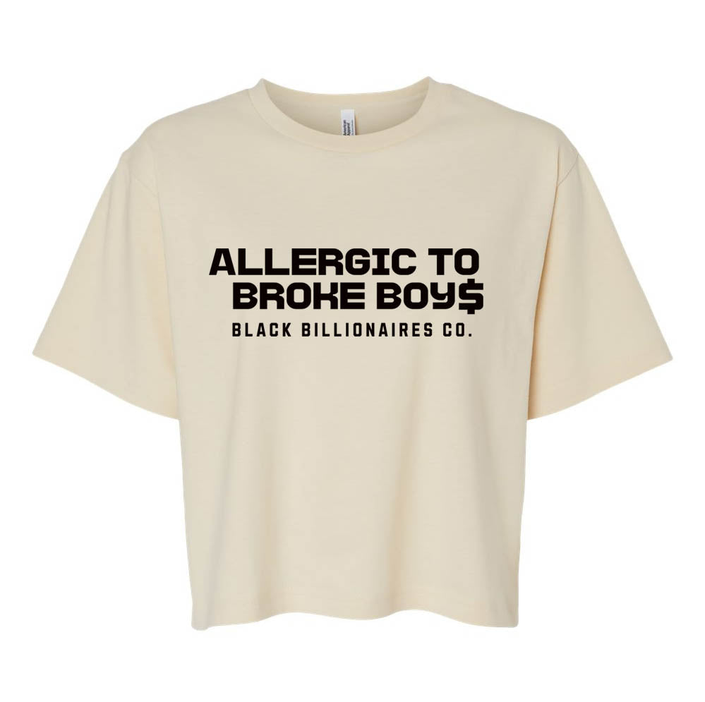 ALLERGIC TO BROKE BOYS CROP (BOXY FIT)
