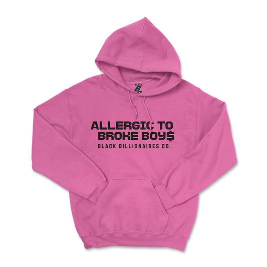 ALLERGIC TO BROKE BOYS HOODIE (UNISEX FIT)